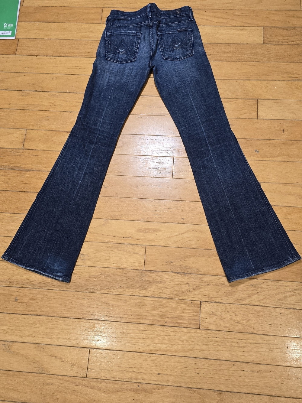 7 For All Mankind Dark Blue Flare Jeans